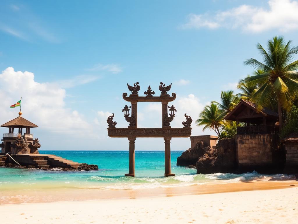 Pantai di Bali, salah satu destinasi favorit rombongan